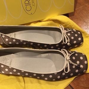 Circa Joan & David Polka Dot ballet flats 9.5 NIB